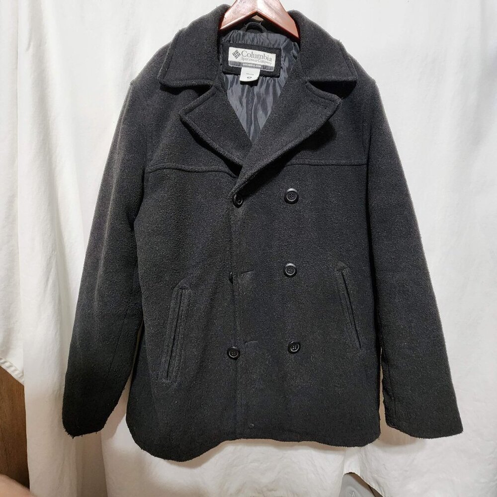EUC Columbia Dress Jacket‎ Men's Black Coat Size M